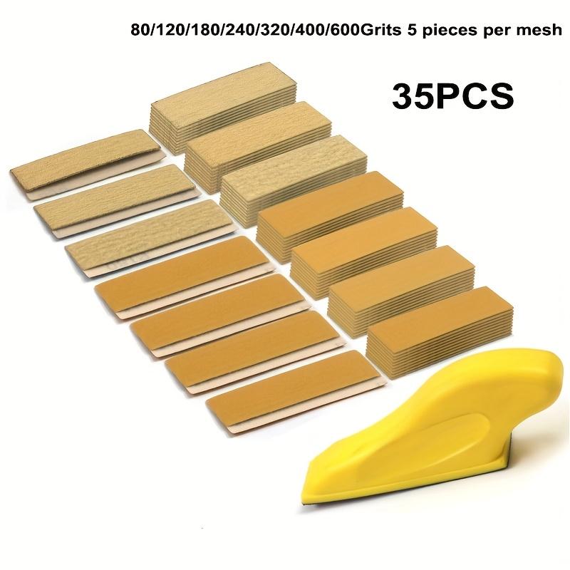 Miniature detail sandpaper kit, handmade sanding blocks for small projects, for wooden crafts, tight space metal finishes