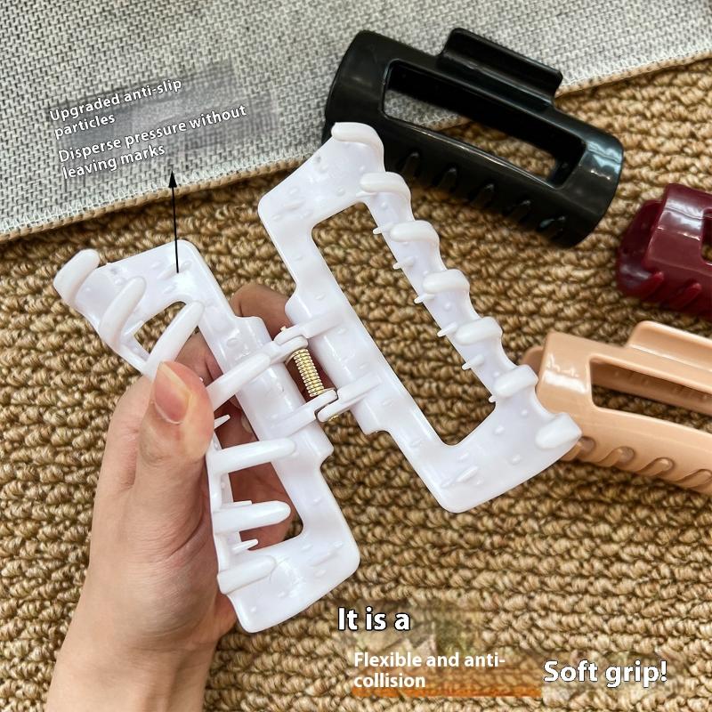 Silicone Shark Clip Hairpin Soft Anti-Collision Protection Back Head Hair Claw Anti-Fall Durable Hair Accessories