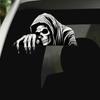 12.7cm Halloween Skeleton Guard Car Stickers Horror Skeleton Sticker Exterior Parts Motorcycle Stickers On Car Accessories
