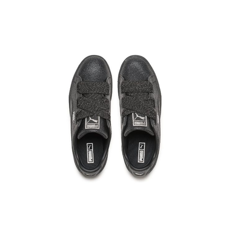 Puma Basket Heart Low Top Kids Sneakers Kids Sneakers Black 367630-02