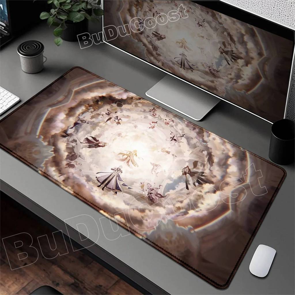 New Mouse Pad Honkai Star Rail Hysilens Evernight Large Computer Office Table Mats XXL Rubber Anti-slip Gaming Keyboard Mousepad