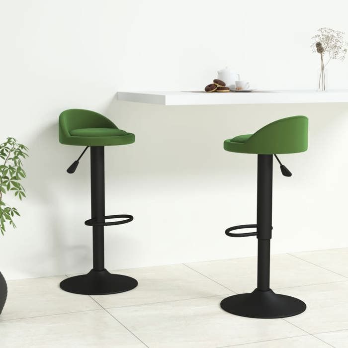 VidaXL Lot de 2 Tabourets de Bar, Chaise de Pub, Siège de Bistrot, Meuble de Salle à Manger Cuisine Salon Maison Intérieur, 333604