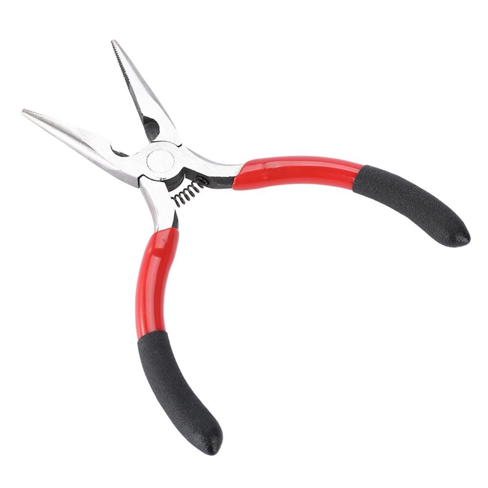 Non-Slip Grip Long Nose Pliers Steel Construction Wire Cutter Pliers Electrical Work