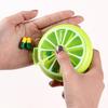 Transparent 7-Day Round Rotating Pill Organizer - Portable Mini Box with Seven Compartments
