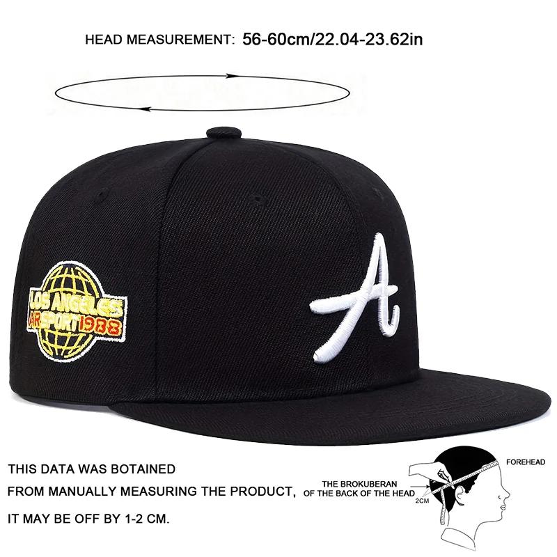Unisex Czapki baseballowe z haftem litery A z boku Ziemia Wiosna Jesień Outdoor Regulowane Casualowe Hip-hopowe Czapki Truckerowe Kapelusz przeciwsłoneczny