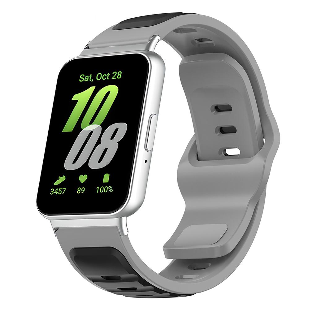 Adjustable Sport Band For Samsung Galaxy Watch Fit 3 Two Tone Silicone Strap For Galaxy Fit3 Smartwatch Breathable Bracelet