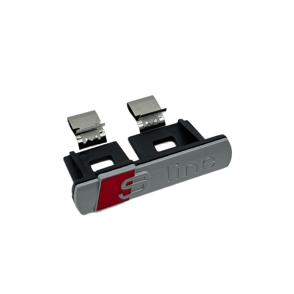 S-Line Auto Metall Kühlergrill Emblem mit Edelstahlklammern
