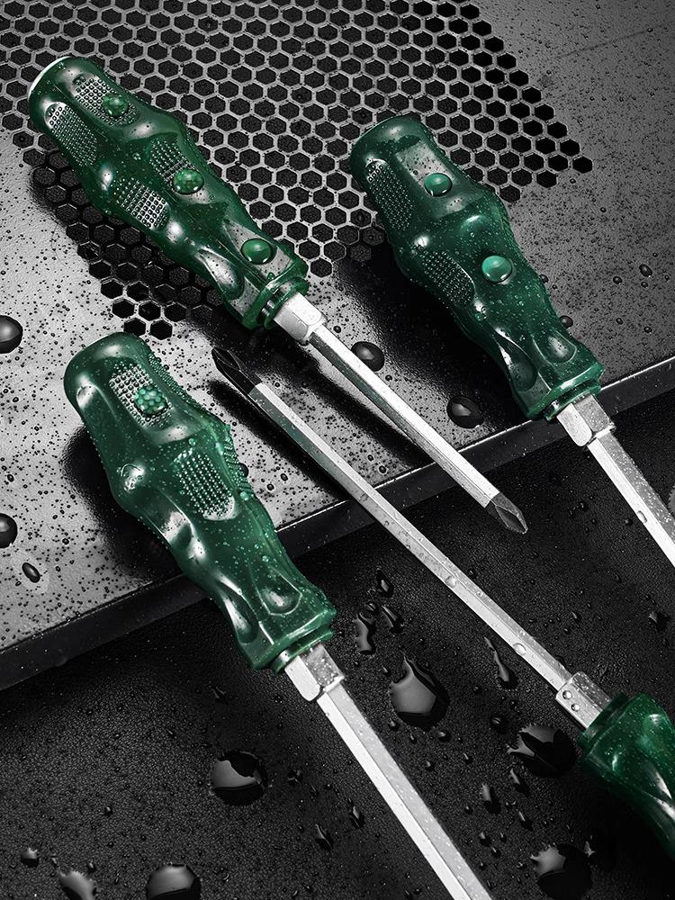 Durable One-Piece Magnetic Torx & Phillips Screwdriver and Pry Bar: High Hardness, Hammer-Ready Flat-Head Design
