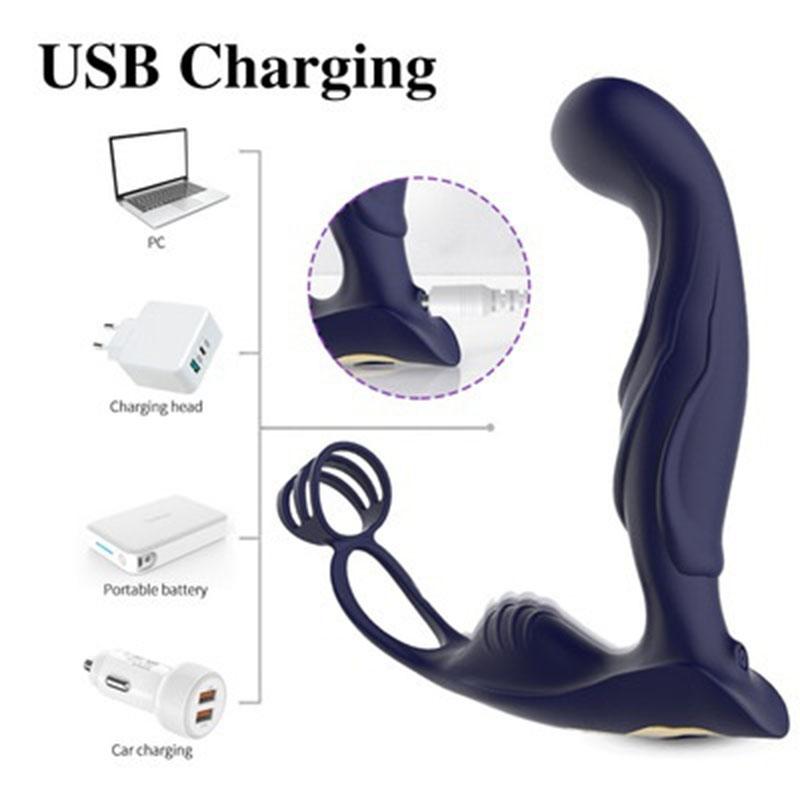 Men's Sex Toys Vibrator Butt Plug Vibration Toys Anal Vibrators Silicone Waterproof G Point Stimulate Prostate Massager