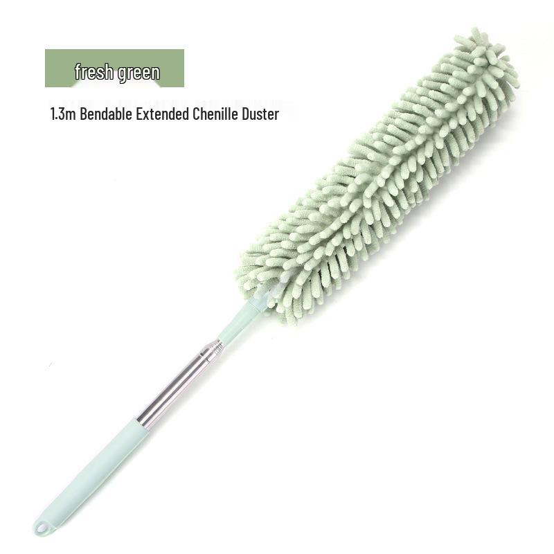 Retractable Chenille Duster: Electrostatic Cleaner for Home & Car