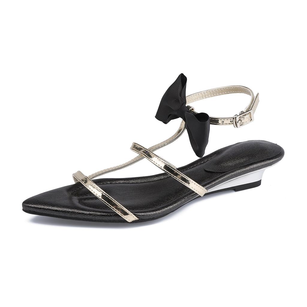 Sandals women's summer sexy pointed toe slope heel cool slippers women's wear high-end versatile women's shoes breathable