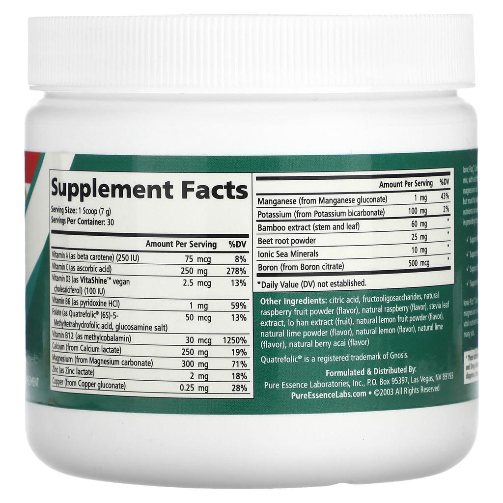 Ionic-Fizz, Calcium Plus, Raspberry-Lemonade Flavor, 210G(7.41Oz)