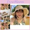 Korean Style Summer Wide Brim Hat For Women Lightweight Breathable Lace Sun Protection