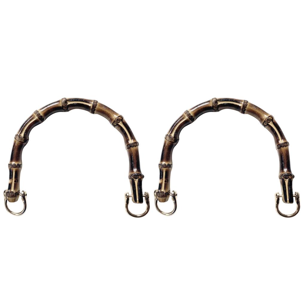 Taschengriff U-Form Bambusimitatgriff für Dame Frauen DIY Geldbörse Handgefertigt Handtasche mit Gliederschnalle Taschenzubehör