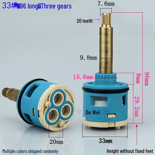 3/4-Hole Faucet Cartridge Valve Core, 3/4-Function Shower Bathtub Mixer Tap