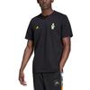 adidas T Shirts Men's Black Crew Neck Moderate Straight Fit HG1400