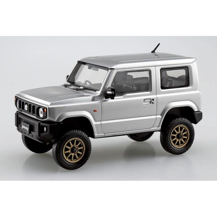 AOSHIMA Snap Kit No.09CU-SS Suzuki Jimny JB64 Custom Wheels (Silky Silver Metallic) 1/32 Scale Model