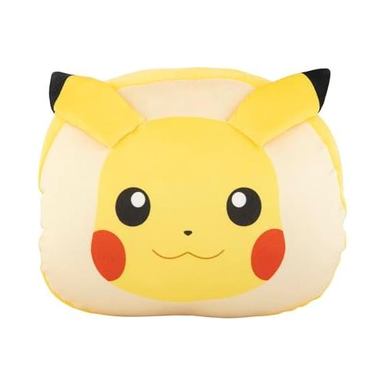 MORIPiLO Pokemon Pikachu Hug Me Plush Pillow, Approx. 41x39cm, Cute Character Cushion, Gift, Yellow