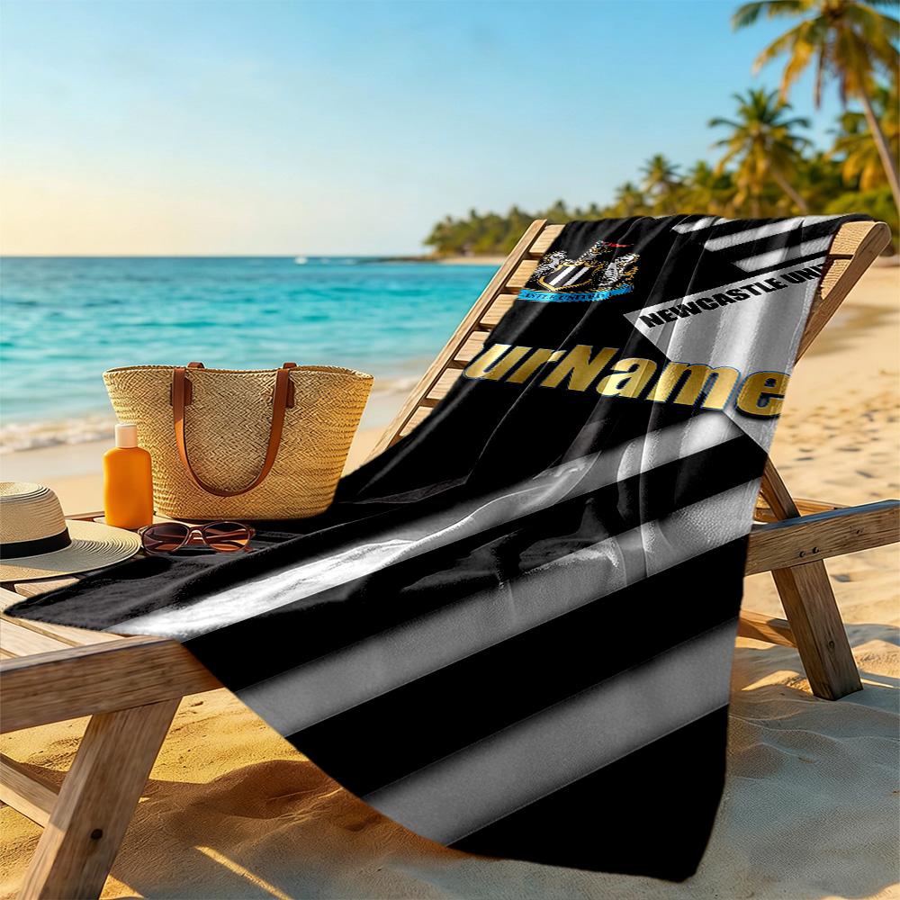 Newcastle Customizable Name Beach Towel Quick-Dry Soft Microfiber