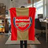 Arsena Team Logo Print FlAannel Blanket, High Quality Comfortable for All Seasons, Home Decor, Warmth and Comfort