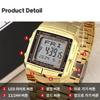 Casio 10 Year Battery Telememo Databank Free Buckle Steel Silver / Gold Watch [Shipped from Korea] 100% Authentic