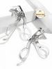 Wide-Angle Borderless Eyelash Curler Transparent Professional Heated Lash Curler for Hooded Eyes Long Lasting Curl for Beginners
