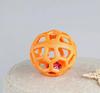 Durable Pet Dog Chew Ball Toy Hollow Design with Bell Inside for Interactive Play and Mental Stimulation Suitable for Small to Medium Dogs