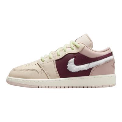 Air 1 Low SE GS Fur Swoosh Kids Sneakers Pink Legend-Light-Brown Pink-Oxford FZ3928-200