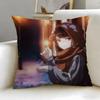 popular anime Komi Cant Communicate Cushion Cover Soft  EasyWash Pillow Case  Versatile for Couch Bed Travel and Office