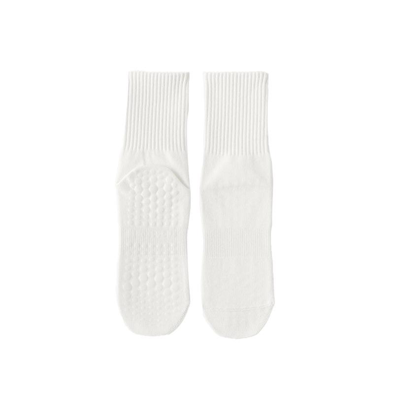 

Женские однотонные нескользящие носки для йоги, до середины икры, для пилатеса и танцев в помещении, для ношения в любое время года One Size