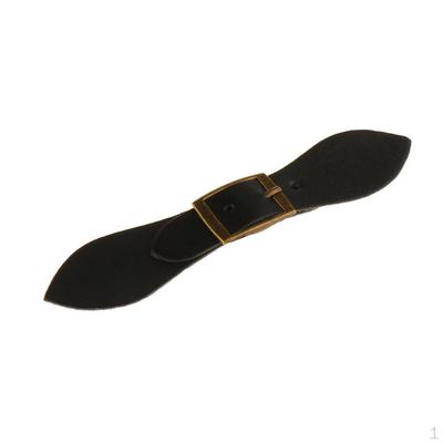 12.5cm Metal Buckle Leather Toggle Button Coat Jacket Duffle Sewing Accessories Black