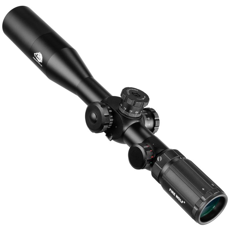 FIRE WOLF 4-14X44 IR Taktisches optisches Zielfernrohr Einstellbar Rot Grün Kreuz Jagd Zielfernrohr Glas Frontvisier