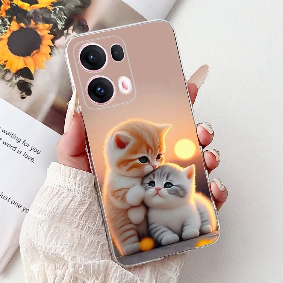 For OPPO Reno13 Pro 5G Case CPH2697 Fashion Flower Butterfly Soft Silicone Phone Cover For OPPO Reno 13 CPH2689 Reno13Pro Bumper