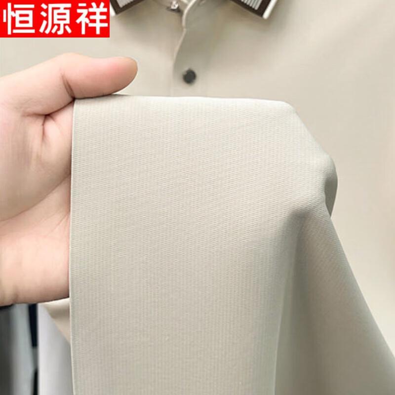 Hengyuanxiang Men's Business Casual Short-Sleeve Polo T-Shirt