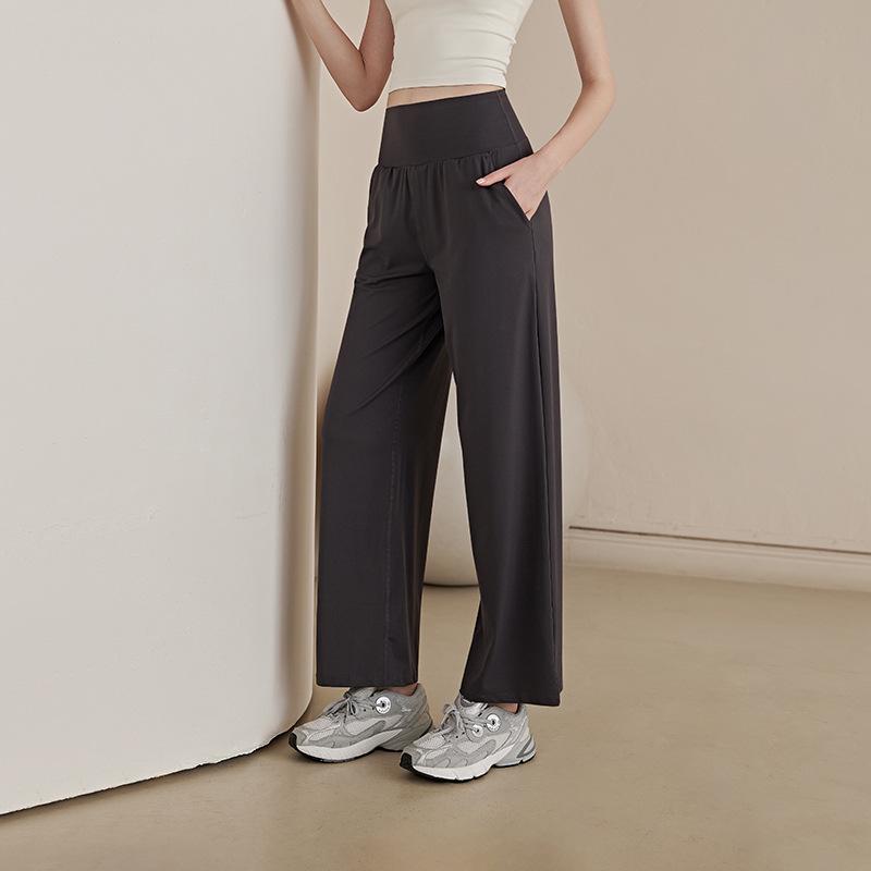 

Women s High-Waist Wide-Leg Yoga Pants - Hip-Lifting, Slim Fit for Dance, Running, and Fitness XL (125-140 lbs)