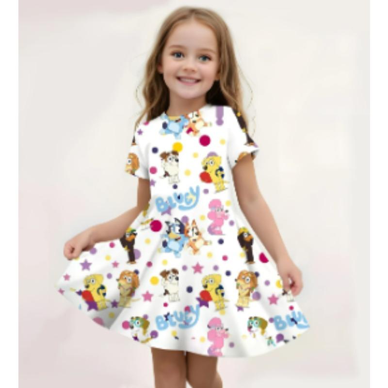

2026 Bruy 3d Printed Cute Cartoon Princess Dress For Girls Game Nightgown Parent-Child Clothing Birthday Present 110