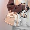 Preppy Style Transparente Tasche mit Tasche JK Kawaii Puppen Tragetasche Unterarmtasche Niedliche Katze Itabag Damen