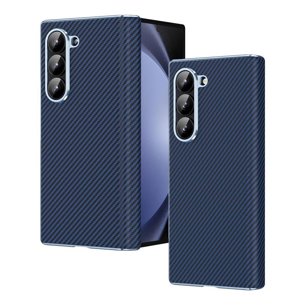 Samsung ZFold6 Fiber Texture Phone Case with Hinge Protection