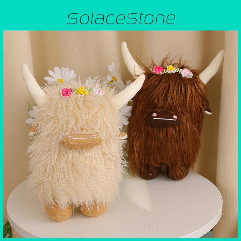 Highland Cow Plush Toy For Home Decor And Play Scottish Cattle Stuffed Animal