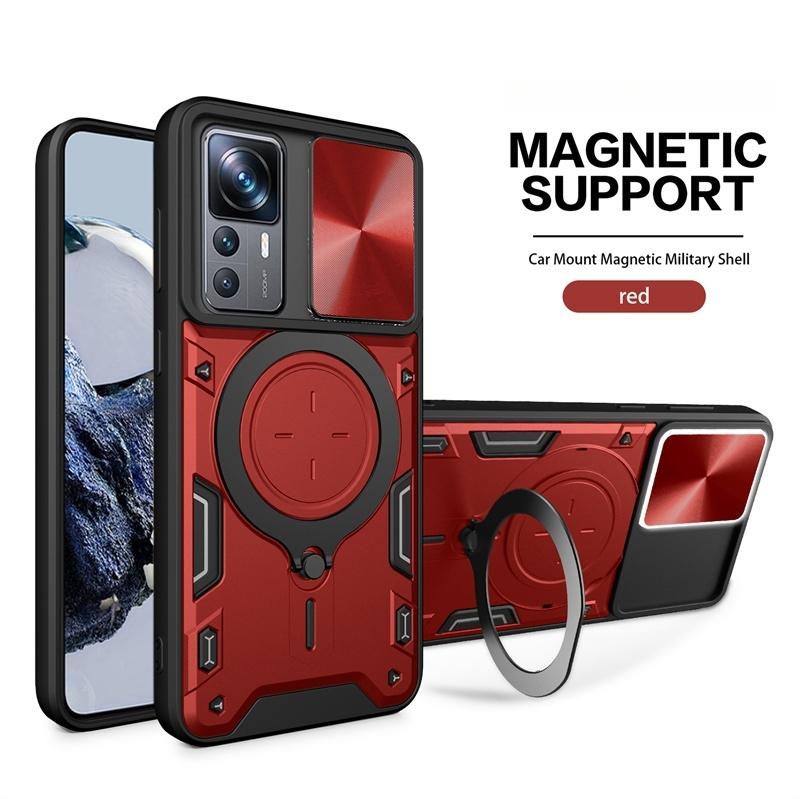 Per Xiaomi 12T Pro 5G Custodia Anello Magnetico per Auto Supporto Armatura Antiurto Coque Xiomi Mi 12T 12 T Xiaomi12T T12 Pro Copertura Protettiva per Lenti