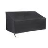 Bench Dust Cover Black Garden Table Chair Protective Sleeve Drawstring Multifunctional Furniture Guard for 2/3/4-seat Couch