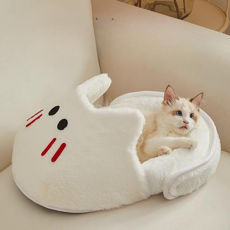 Slippers  Cat Kennel  Dog Kennel  All Seasons  Semi-enclosed Hamster  Rabbit Kennel  Warm In Winter  Cat Sleeping Bag  Cat Bed