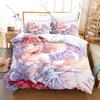 Princess Connect! ReDive Fan Merch Duvet Cover + 2 Pillowcases, Cute Printed Bedding Set for Game Anime Lovers Collection