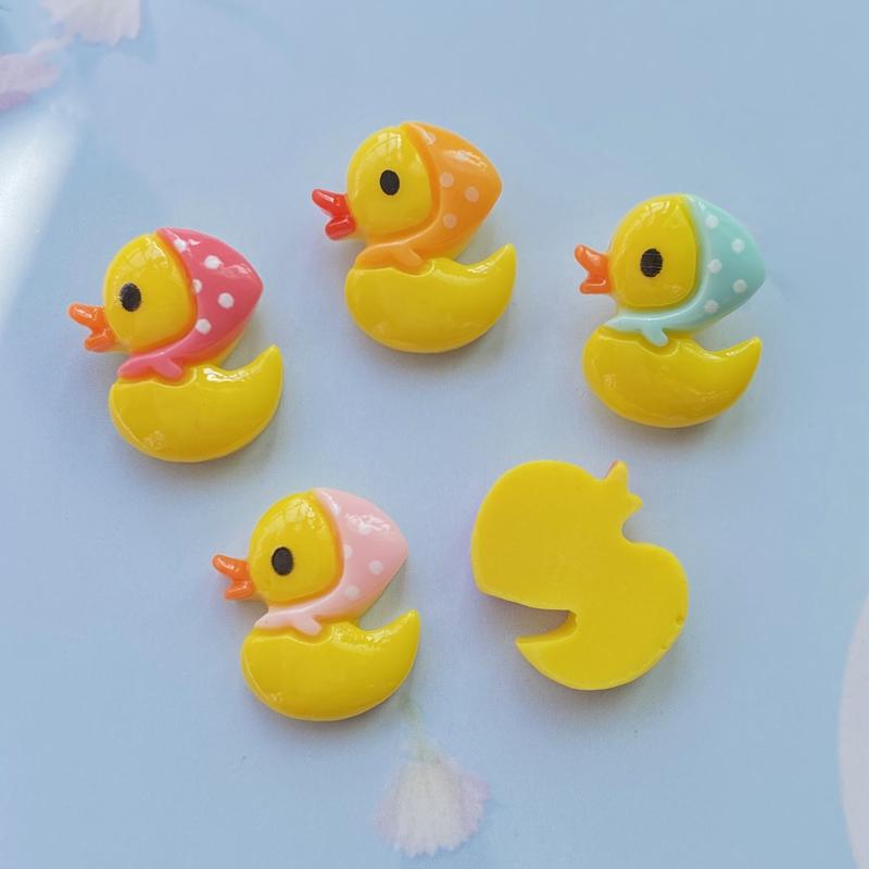20pcs Resin Lovely Mix Colorful Mini Duckling Flatback Cabochon Stone  Scrapbook DIY Decor Home Figurine Crafts
