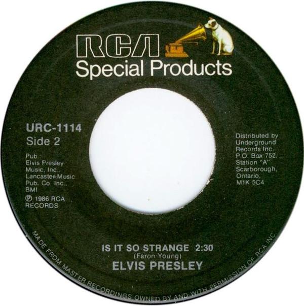 

7-дюймовая пластинка ELVIS PRESLEY It Hurts Me URC1114 RCA Special Pro 1986 Канада Поп Б/у