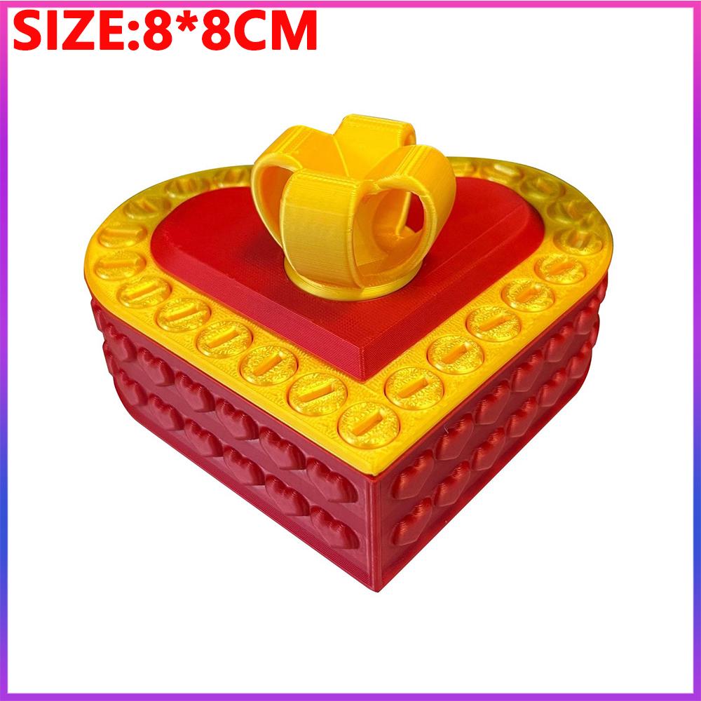 

New 3D Printed Gift Box Love Annoying Gift Box With Screws Funny Prank Screw Box Colorful Exquisite Sundries Storage Container Other