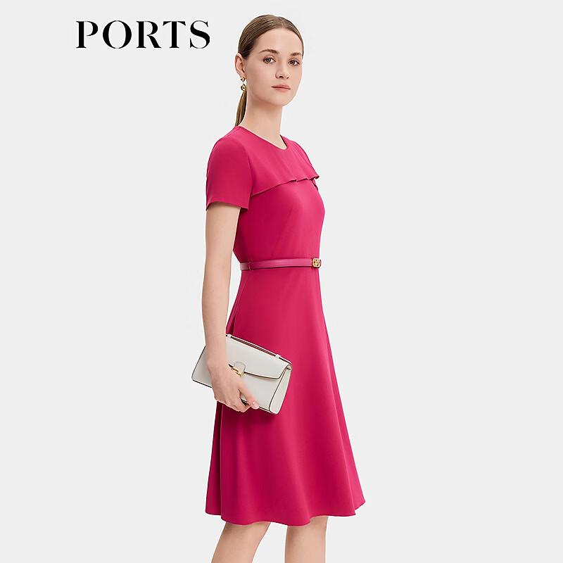 PORTS Women's Elegant Tri-acetate Midi Dress