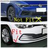 2PCS Plastic Front Fog Light Lamp Eyebrow Eyelid Strip Decor Cover Trim For VW Volkswagen Golf 8 MK8  - 2025 Car Accessories