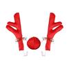3Pcs Christmas Car Decorations Car Reindeer Antlers Red Nose Kit Festive Auto Accessories