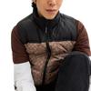 Coach FW24 Color Block Full Print Zip Stand Collar Vest Men vest Brown Yellow CU801-RYU